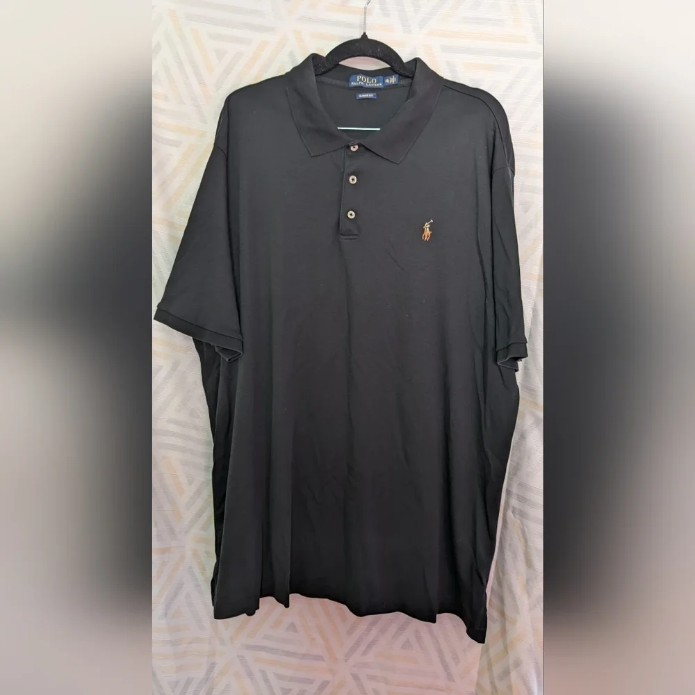 Polo Ralph‎ Lauren Men's Black Classic Fit Size XXL/TTG Soft COTTON IN BLACK